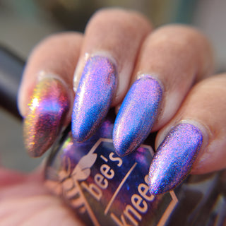 Image provided for Bee's Knees by a paid swatcher featuring the nail polish " Take Me with You "