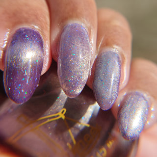 Image provided for Bee's Knees by a paid swatcher featuring the nail polish " A True Illusionist "