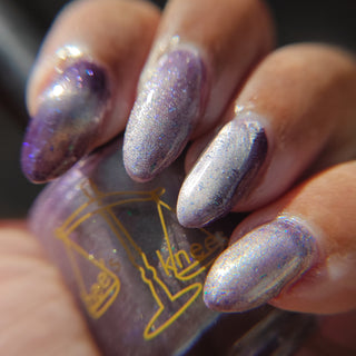 Image provided for Bee's Knees by a paid swatcher featuring the nail polish " A True Illusionist "