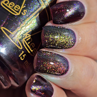 Image provided for Bee's Knees by a paid swatcher featuring the nail polish " Godstouched "
