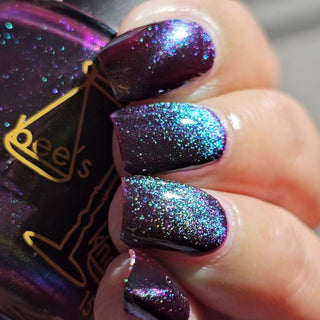 Image provided for Bee's Knees by a paid swatcher featuring the nail polish " Godstouched "