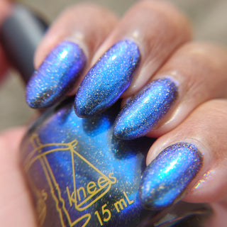 Image provided for Bee's Knees by a paid swatcher featuring the nail polish " Every Accusation is Always a Confession "