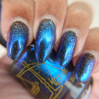 Image provided for Bee's Knees by a paid swatcher featuring the nail polish " Every Accusation is Always a Confession "