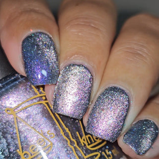Image provided for Bee's Knees by a paid swatcher featuring the nail polish " True Power Lies in the Shadows "
