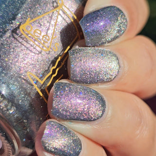 Image provided for Bee's Knees by a paid swatcher featuring the nail polish " True Power Lies in the Shadows "