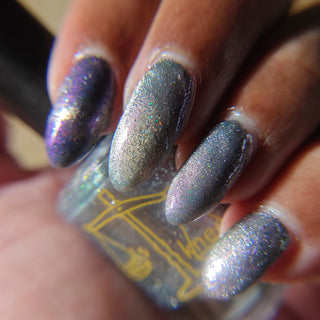 Image provided for Bee's Knees by a paid swatcher featuring the nail polish " True Power Lies in the Shadows "
