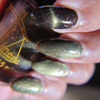Image provided for Bee's Knees by a paid swatcher featuring the nail polish " Stormfall "