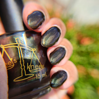 Image provided for Bee's Knees by a paid swatcher featuring the nail polish " Thank You for Choosing Me "