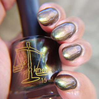 Image provided for Bee's Knees by a paid swatcher featuring the nail polish " Thank You for Choosing Me "
