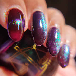 Image provided for Bee's Knees by a paid swatcher featuring the nail polish " Godstouched "