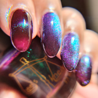 Image provided for Bee's Knees by a paid swatcher featuring the nail polish " Godstouched "