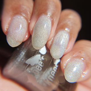 Image provided for Bee's Knees by a paid swatcher featuring the nail polish " And Yet "