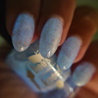 Image provided for Bee's Knees by a paid swatcher featuring the nail polish " And Yet "