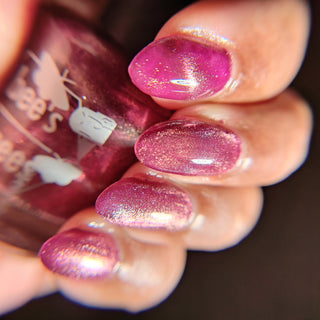 Image provided for Bee's Knees by a paid swatcher featuring the nail polish " I'm Prettier Than that Bitch Ever Was "