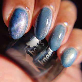 Image provided for Bee's Knees by a paid swatcher featuring the nail polish " Your Dream is at an End "