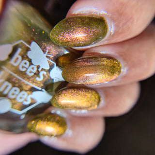 Image provided for Bee's Knees by a paid swatcher featuring the nail polish " I'm Nobody "