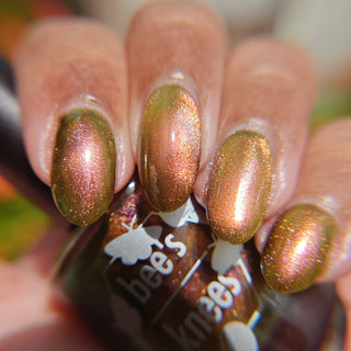 Image provided for Bee's Knees by a paid swatcher featuring the nail polish " I'm Nobody "