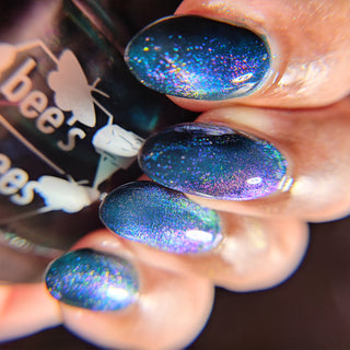 Image provided for Bee's Knees by a paid swatcher featuring the nail polish " Even Death Bears its Flowers "
