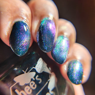 Image provided for Bee's Knees by a paid swatcher featuring the nail polish " Even Death Bears its Flowers "
