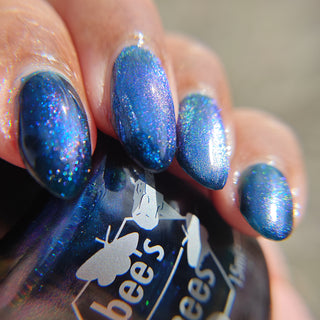 Image provided for Bee's Knees by a paid swatcher featuring the nail polish " Even Death Bears its Flowers "