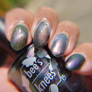 Image provided for Bee's Knees by a paid swatcher featuring the nail polish " Sprites "