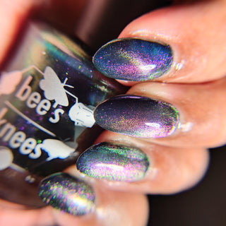 Image provided for Bee's Knees by a paid swatcher featuring the nail polish " Soon You Will Not Have to Drown "