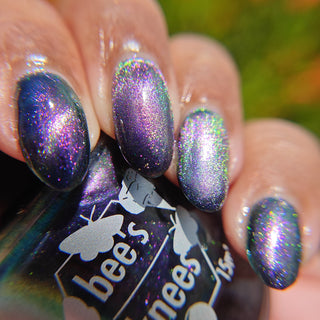 Image provided for Bee's Knees by a paid swatcher featuring the nail polish " Soon You Will Not Have to Drown "