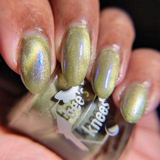 Image provided for Bee's Knees by a paid swatcher featuring the nail polish " There is Nothing But Stone "