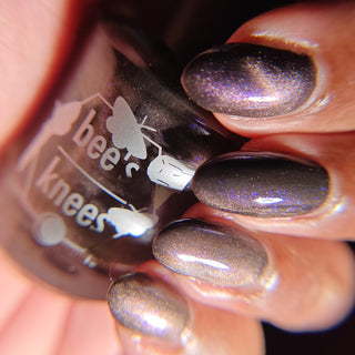 Image provided for Bee's Knees by a paid swatcher featuring the nail polish " Knight, Knave, Optimist "