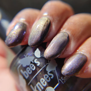 Image provided for Bee's Knees by a paid swatcher featuring the nail polish " Knight, Knave, Optimist "