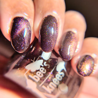Image provided for Bee's Knees by a paid swatcher featuring the nail polish " Have Care for My Virtue "