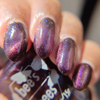 Image provided for Bee's Knees by a paid swatcher featuring the nail polish " Have Care for My Virtue "