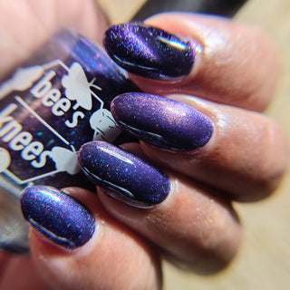 Image provided for Bee's Knees by a paid swatcher featuring the nail polish " The Body Remembers "