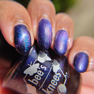 Image provided for Bee's Knees by a paid swatcher featuring the nail polish " The Body Remembers "