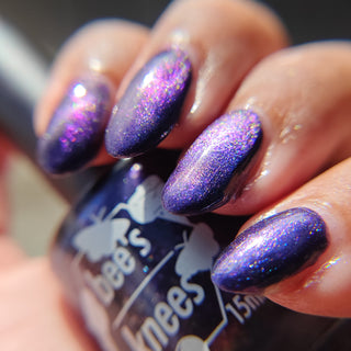 Image provided for Bee's Knees by a paid swatcher featuring the nail polish " The Body Remembers "