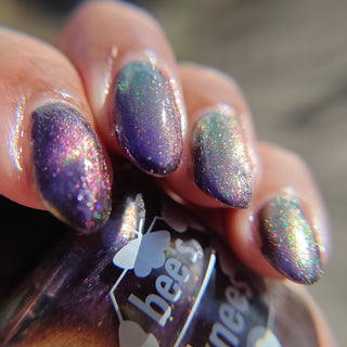 Image provided for Bee's Knees by a paid swatcher featuring the nail polish " Death is its Own Kind of Rebirth "