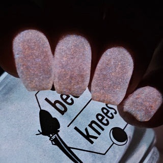 Image provided for Bee's Knees by a paid swatcher featuring the nail polish " And Yet "