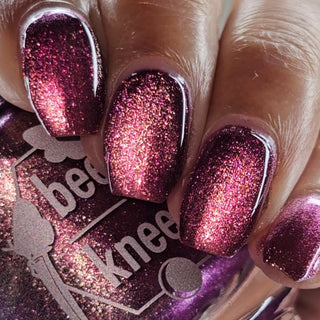 Image provided for Bee's Knees by a paid swatcher featuring the nail polish " I'm Prettier Than that Bitch Ever Was "
