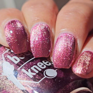 Image provided for Bee's Knees by a paid swatcher featuring the nail polish " I'm Prettier Than that Bitch Ever Was "