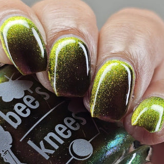 Image provided for Bee's Knees by a paid swatcher featuring the nail polish " I'm Nobody "