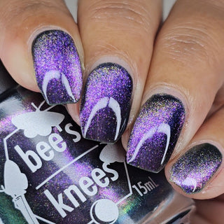 Image provided for Bee's Knees by a paid swatcher featuring the nail polish " Soon You Will Not Have to Drown "
