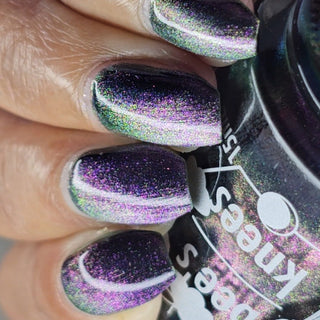 Image provided for Bee's Knees by a paid swatcher featuring the nail polish " Soon You Will Not Have to Drown "