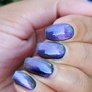 Image provided for Bee's Knees by a paid swatcher featuring the nail polish " Soon You Will Not Have to Drown "