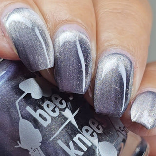 Image provided for Bee's Knees by a paid swatcher featuring the nail polish " Bartholomew "