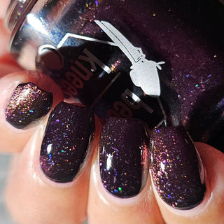 Image provided for Bee's Knees by a paid swatcher featuring the nail polish " Have Care for My Virtue "