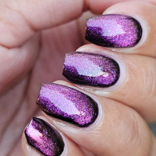 Image provided for Bee's Knees by a paid swatcher featuring the nail polish " Have Care for My Virtue "