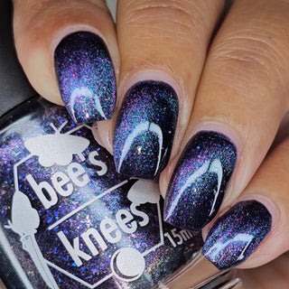 Image provided for Bee's Knees by a paid swatcher featuring the nail polish " The Body Remembers "