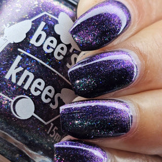 Image provided for Bee's Knees by a paid swatcher featuring the nail polish " The Body Remembers "