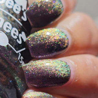 Image provided for Bee's Knees by a paid swatcher featuring the nail polish " Death is its Own Kind of Rebirth "