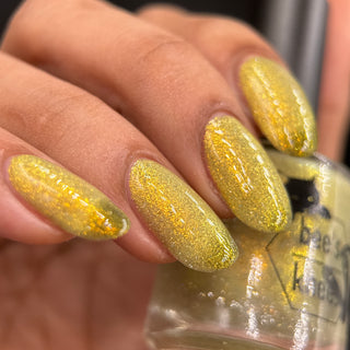 Image provided for Bee's Knees by a paid swatcher featuring the nail polish " Lord Percival the Second "
